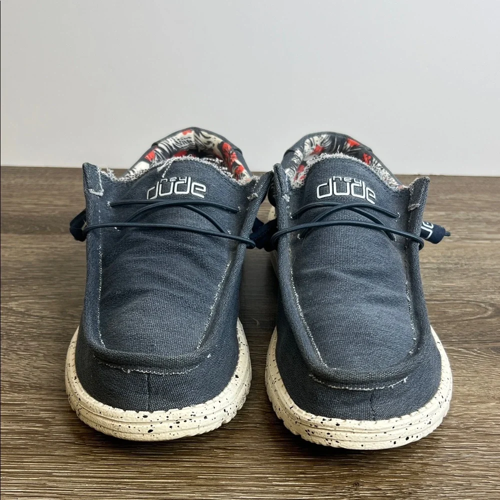 👟 Hey Dude Wally Stretch Shoes | Men’s US 10 | Blue |